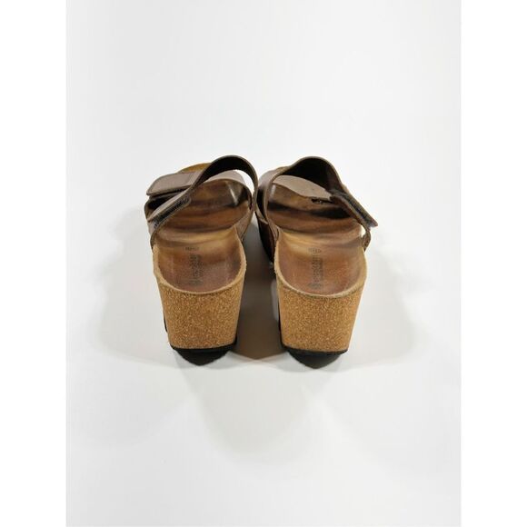 Lola Sabbia Eric Michael cork platform leather strappy sandal 38 - Picture 3 of 9